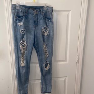 Distressed Boyfriend Jeans